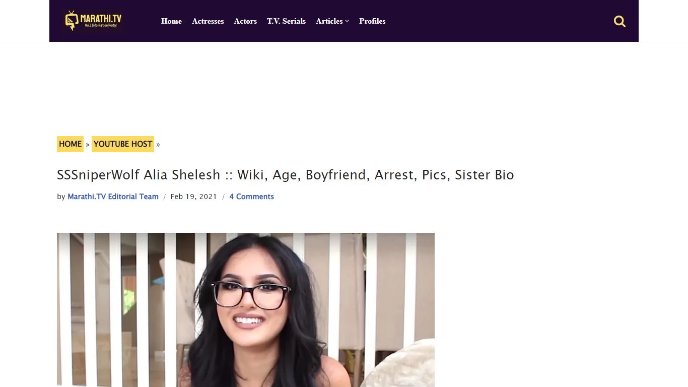 SSSniperWolf Alia Shelesh :: Wiki, Age, Boyfriend, Arrest, Pics, Sister Bio